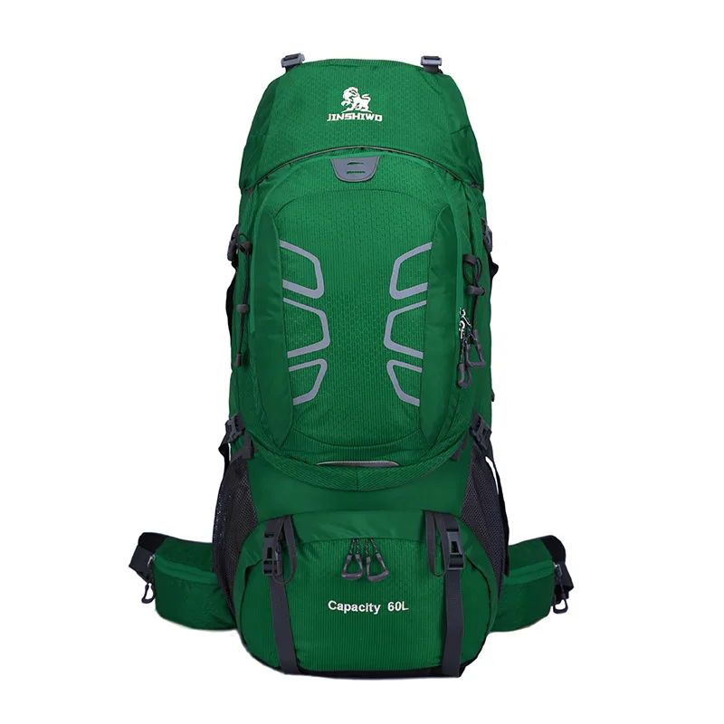 Green 60L походный рюкзак Водонепроницаемый походный рюкзак для альпинизма со съемной системой переноски Большая Вместительная дорожная сумка - Цвет: Green