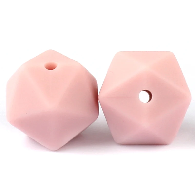 KEEP & GROW 30 шт. 14 мм Icosahedron силиконовые бусины BPA Бесплатно Детские Силиконовые для