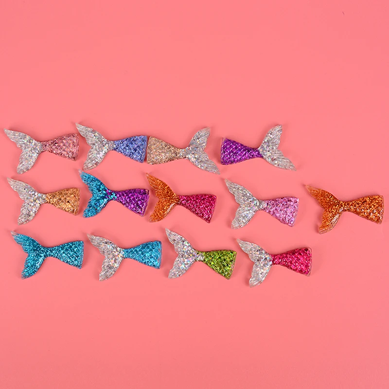 8 шт. DIY аксессуары украшения Блестящий кристально чистый хвост русалки ломтики