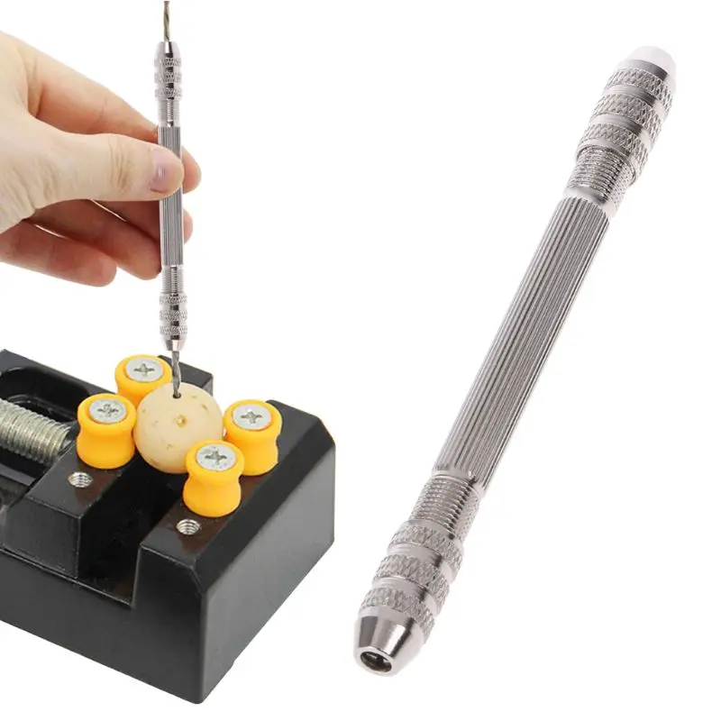 

Double Headed Hand Twist Drill Chuck Drill Bit Holder Little Pin Vise