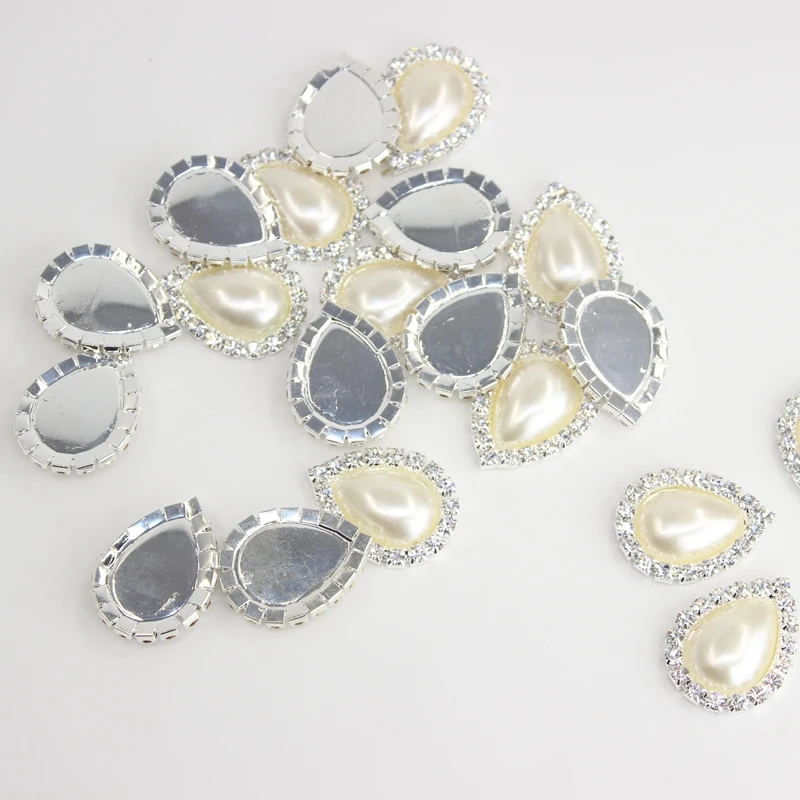 10 шт. металлические акриловые пуговицы для волос 13 х18 мм|diamond buttons|button diybuttons accessories