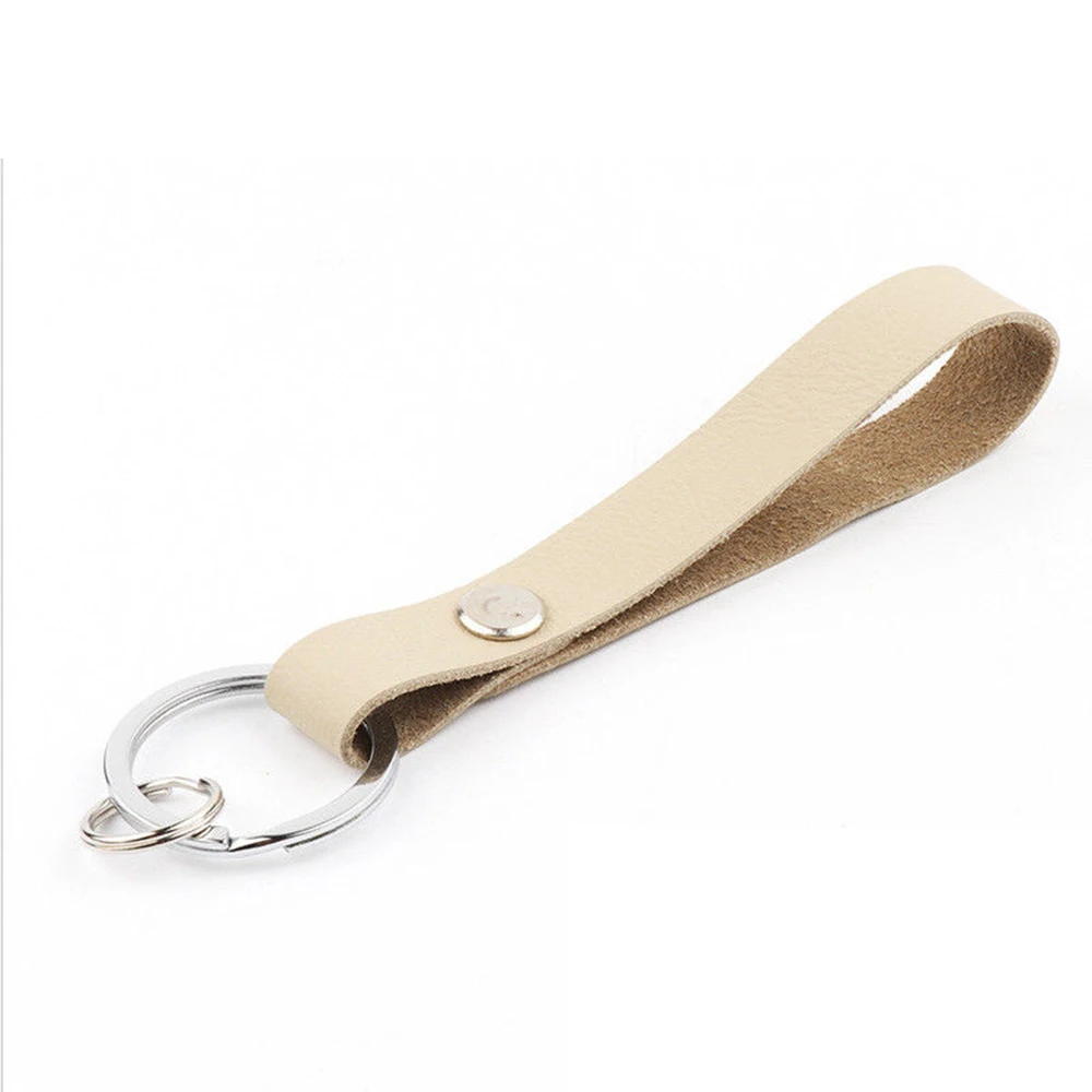 

Car Keychain Simple Retro Men's Leather Metal Key Chain Key Ring Holder Keyring Keyfob Fashion Motorcycle