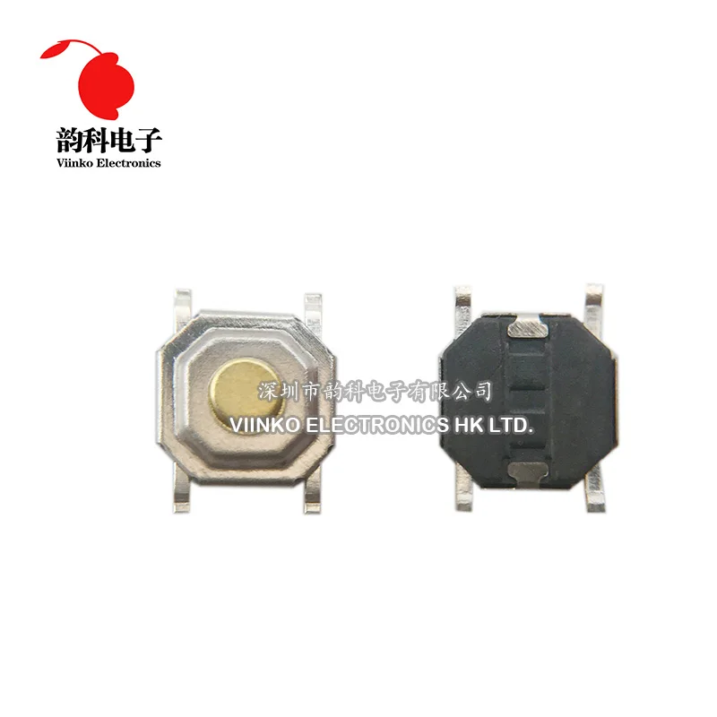 

100 шт. 4*4*1,5 мм 4x4x1,5 мм SMD Кнопочный микропереключатель тактовый переключатель