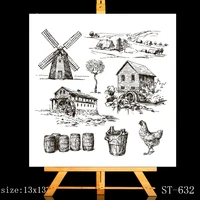 zhuoang vast farm clear stampscard making holiday decorations for scrapbooking transparent stamps 1313cm