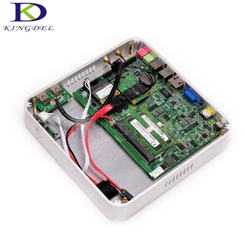 Мини-ПК без вентилятора 3 года гарантии настольный компьютер Barebone Intel Core i3