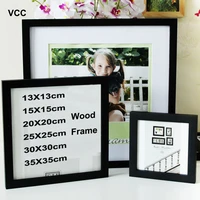 classic wooden square picture frame photo plexiglass include poster frames for wall hanging family gift photo frame