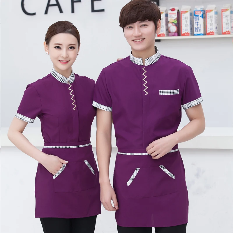 Униформа для отеля летний ресторан официант горячая Распродажа женская одежда