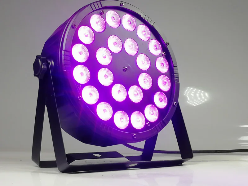 RGBW 4в1 led par Светильник s 24x12 Вт led плоский par Светильник dmx512 профессиональный сценический крашенный светильник s