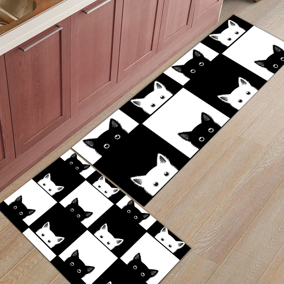 Нордическая Геометрическая 2 шт. коврик на кухню коврики для входной двери