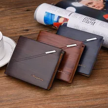 Защита от кражи RFID Для мужчин Мужская бумажник короткие из