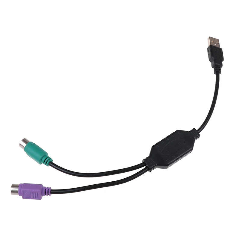1 шт. USB мужчина к PS/2 PS2 Женский конвертер Кабель адаптер шнура конвертера