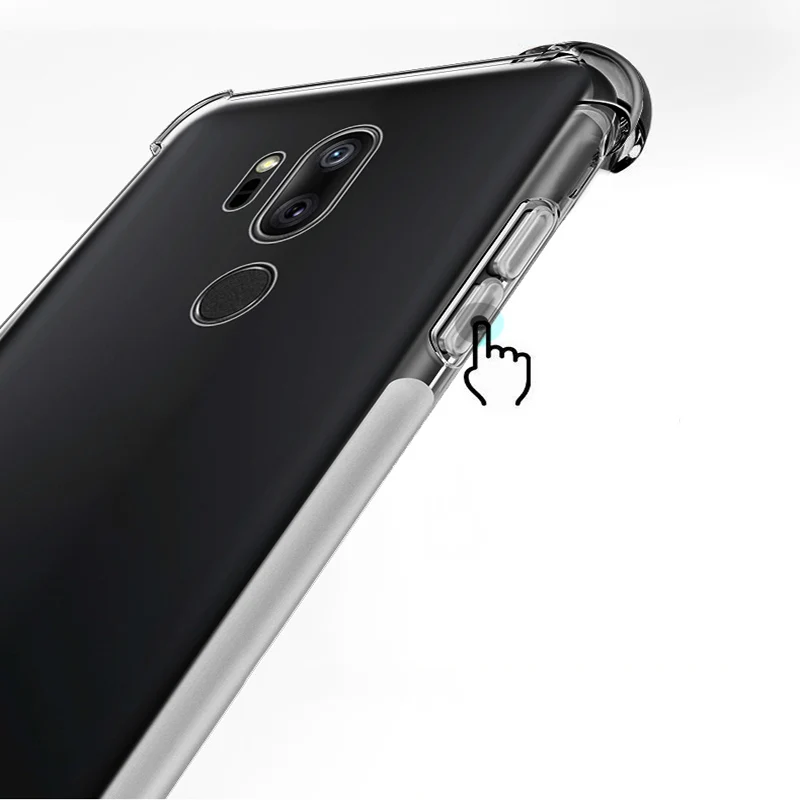 Чехол для LG G7 чехол ThinQ Capa мягкий прозрачный из ТПУ с подушкой безопасности чехлы