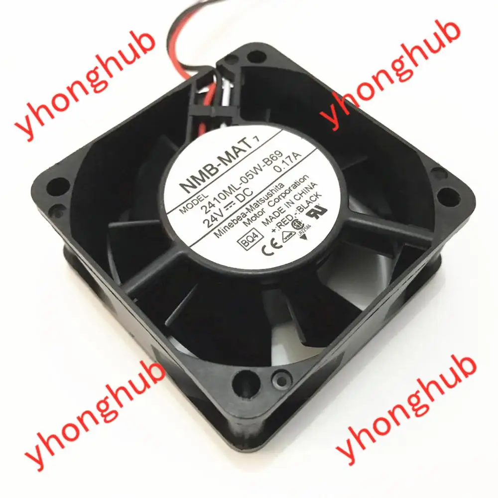 NMB-MAT 2410ML-05W-B69 BQ4 DC 24V 0.17A 60x60x25 мм вентилятор охлаждения сервера