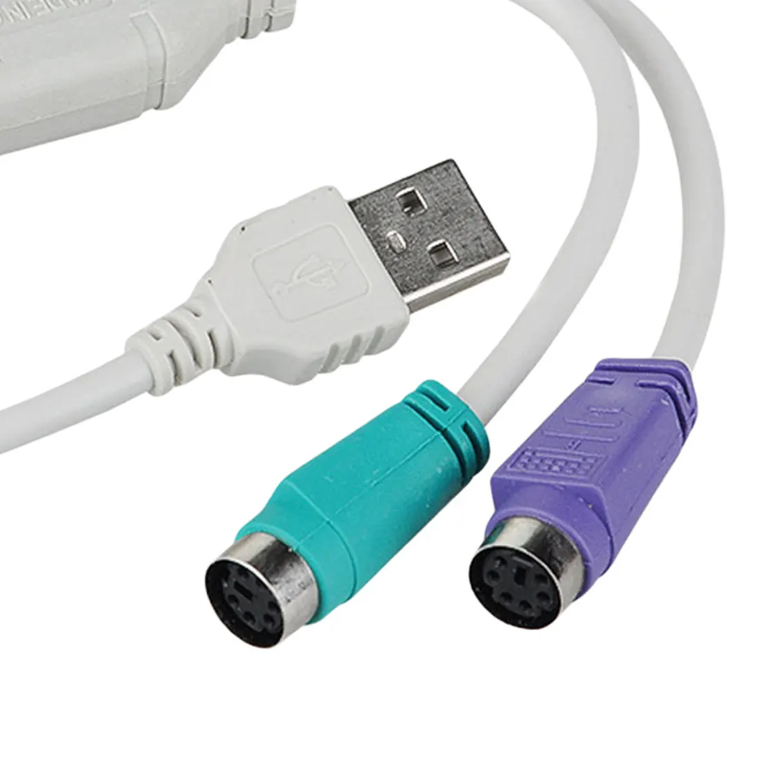 Высококачественный USB штекер в PS/2 PS2 Женский конвертер Кабель адаптер шнура