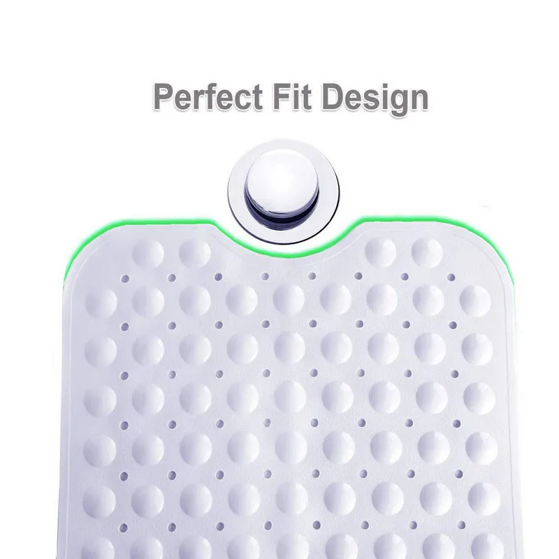 RFWCAK Rectangle 40x100cm PVC Anti-skid Bath Mat Soft Bathroom Massage Suction Cup Non-slip Bathtub Carpet Accessories | Дом и сад