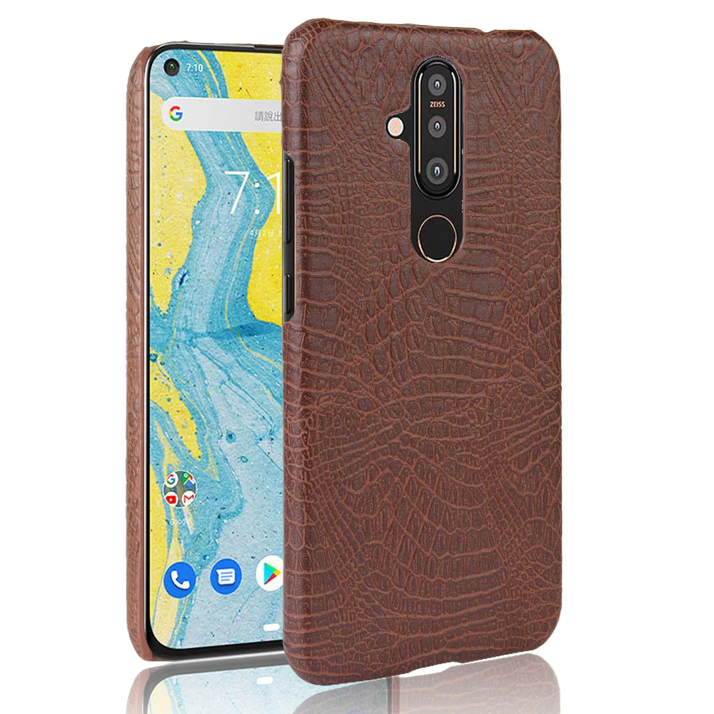 Чехол для Nokia X71 Ретро Роскошный чехол из крокодиловой кожи 8 1 Plus X 71 TA-8 NokiaX71