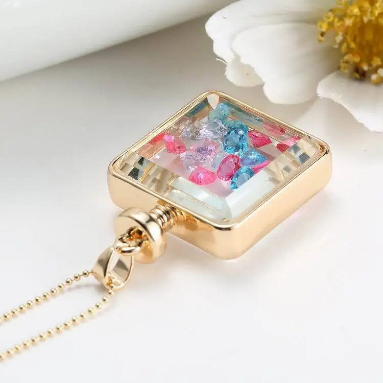 2018 модное ожерелье с сушеными цветами из желаемого камня популярные корейские