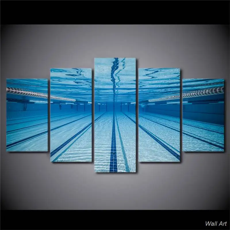 

Hd Printed Swimming Pool Underwater Painting Canvas Print Room Decor Print Poster Picture Canvas Free Shipping -92801-YP