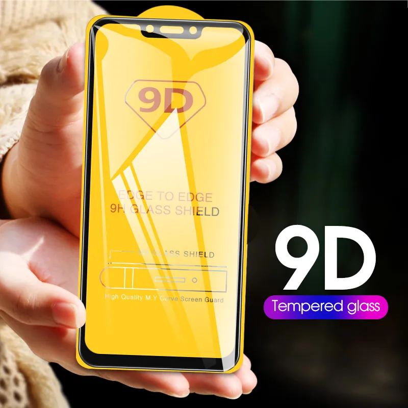 Защитное стекло закаленное 9D для Motorola P30 Play Note One Power G7 Plus|Защитные стёкла и плёнки