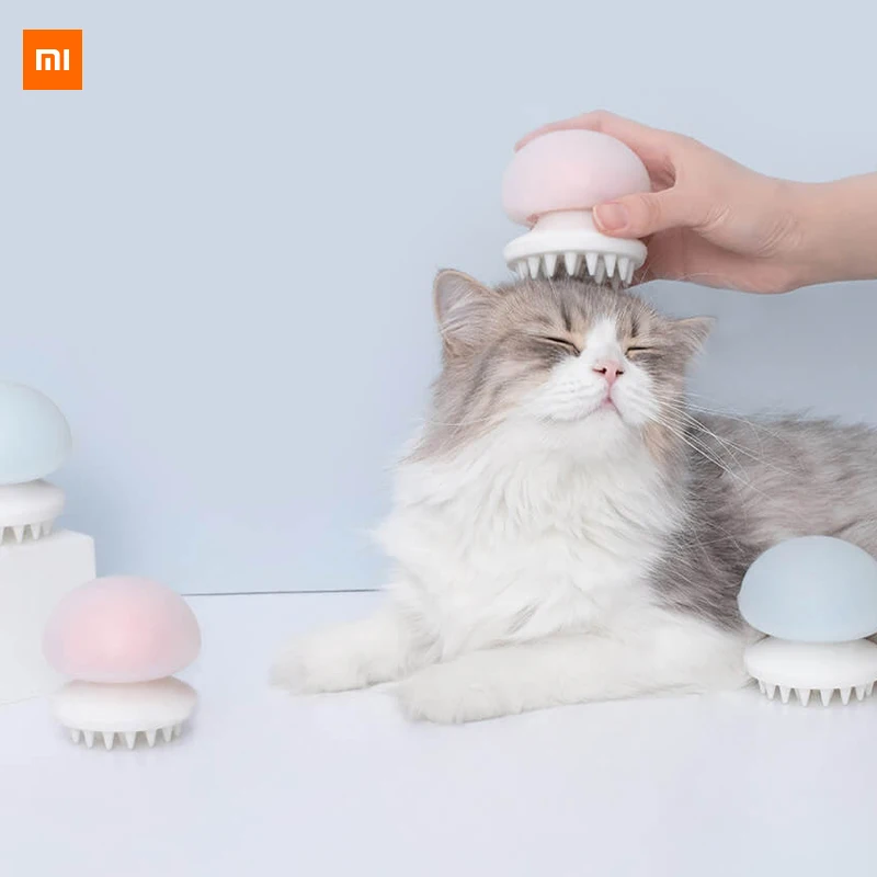 Xiaomi Mijia Youpin кошка Массажная расческа Медузы модель еда силиконовый класс отрицательных ионов антистатические влажные и сухие использование