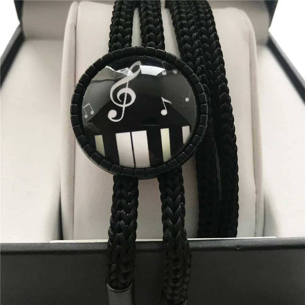 Cowboy Bolo Tie Women Fashion Jewelry Black Neck Wear Office clothing Accessories Music G-Clef Necklace Ties | Аксессуары для