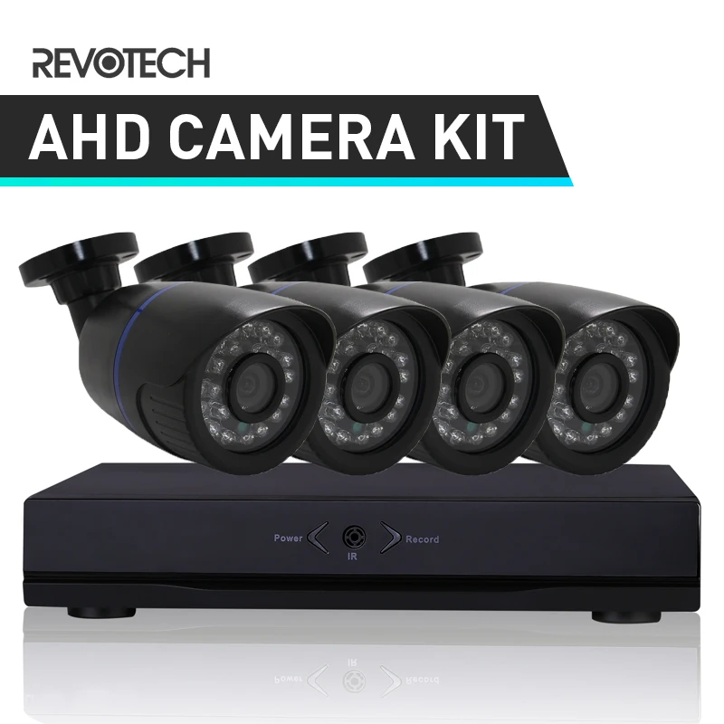 4CH 1080P CCTV AHD камера система Комплект HD 4 канала 1080N DVR 60ft кабель шт Водонепроницаемый