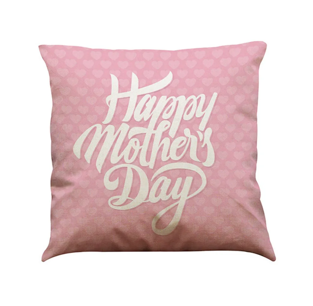 Наволочка для дивана с надписью «I Love You Mom Home Decoration», праздничный чехол для подушки d90409