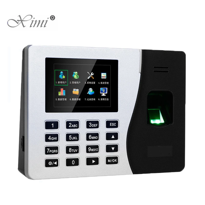 K14 TCP/IP Biometric Fingerprint Time Attendance With RFID Card Reader Clock Recorder Built-in Battery | Безопасность и защита