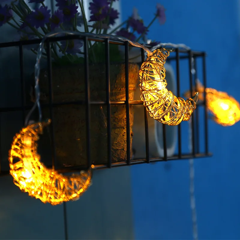 1 5 м 10led Луна сказочные гирлянды лампы светодиодные провода праздник свадьба