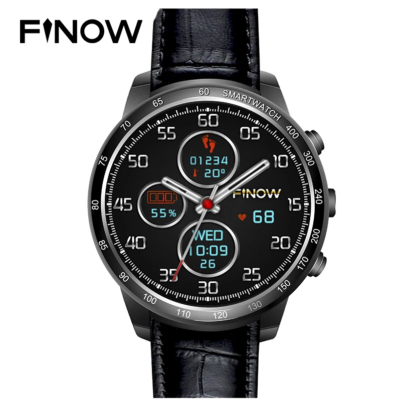 Finow Q7 плюс Смарт часы Android 5 1 Поддержка флеш карты памяти TF 32 Гб с 0.3MP Камера 3g Wi Fi