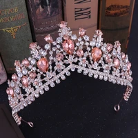 2019 new hot sale fashion wedding crown hair accessories luxury crystal big crowns hairband for bride women bridal tiaras