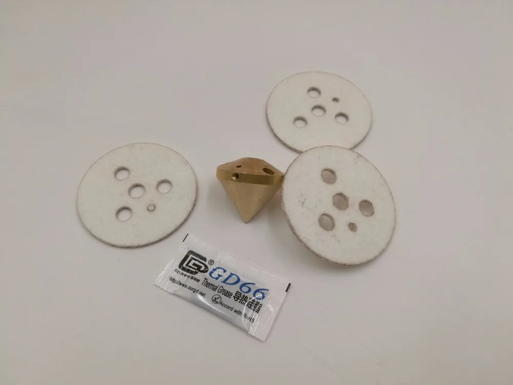 Diamond hotend керамические изоляторы комплект с термопасты и 1.75 мм нити diamond сопла 0.4