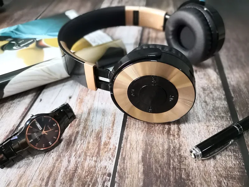 Модная головная повязка складные bluetooth-наушники Беспроводная гарнитура поддержка fm-радио TF карта с микрофоном для мобильного телефона ПК