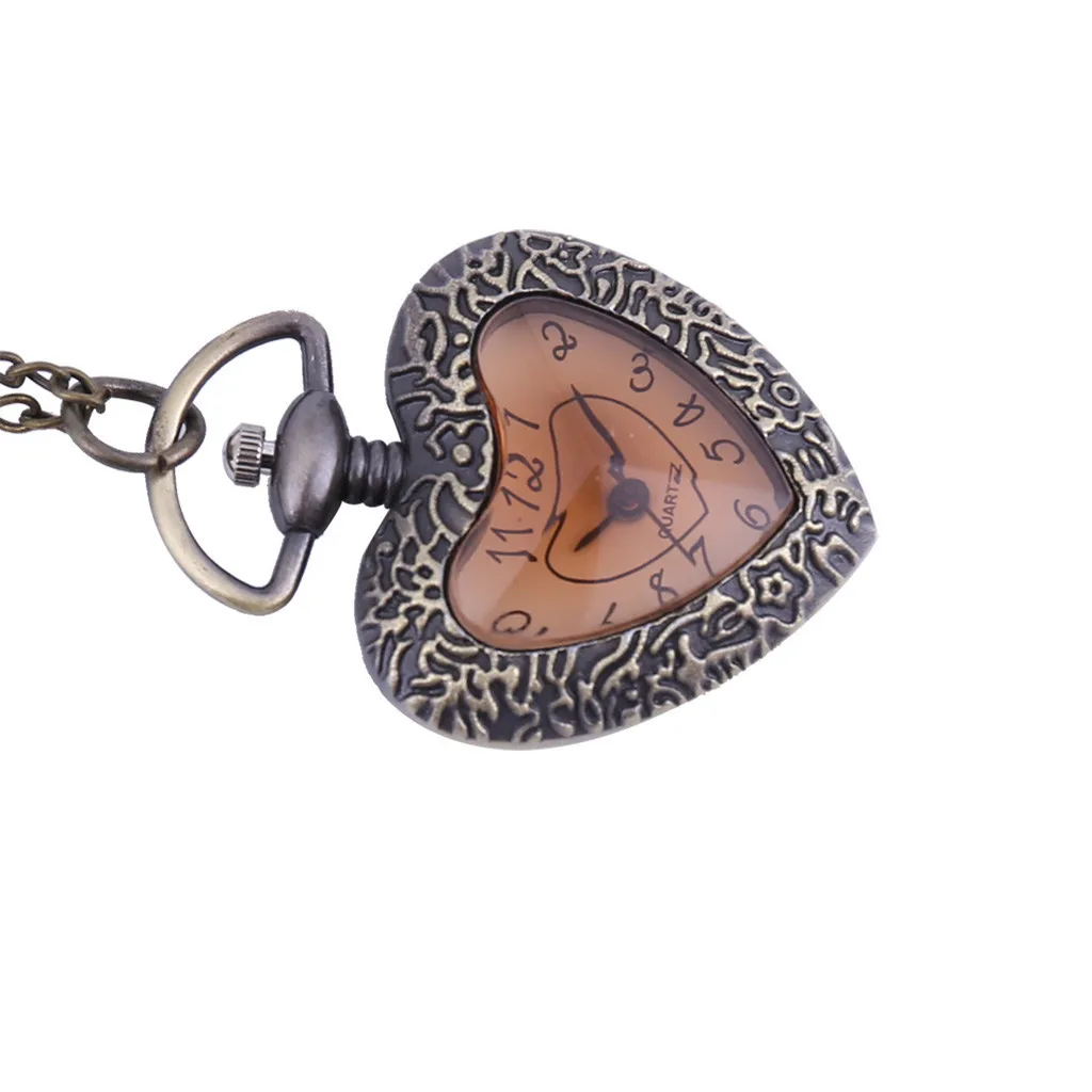 Креативные карманные часы в Корейском стиле с маленькими коричневыми