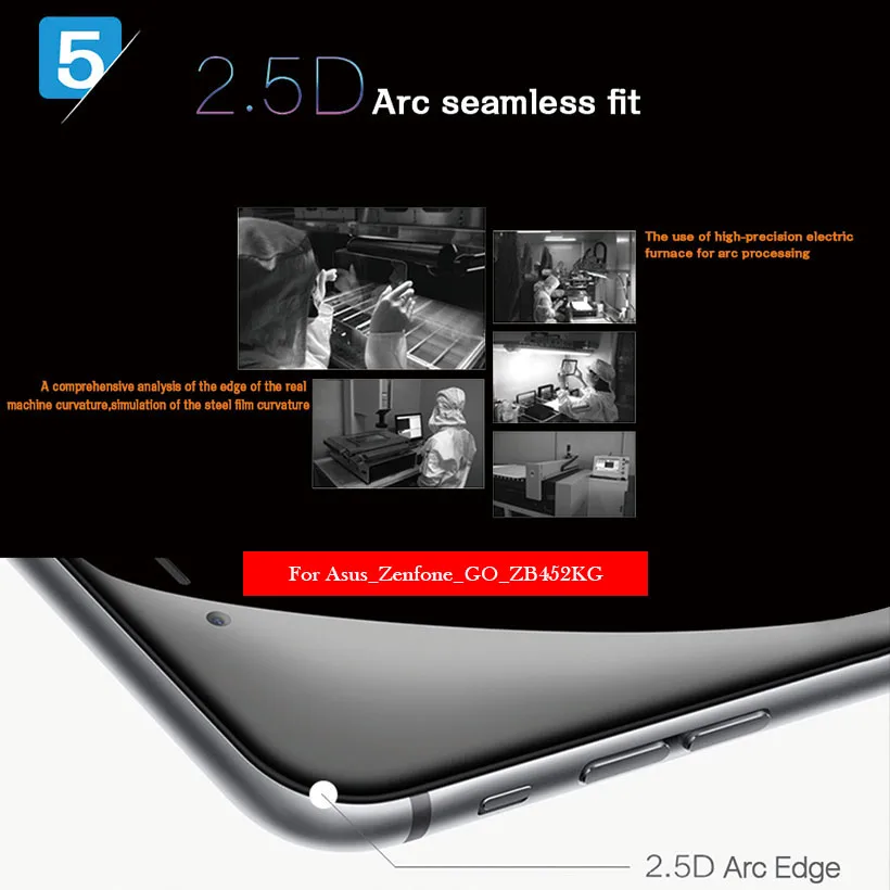 

McCollum Tempered Glass For Asus Zenfone GO 2nd Gen ZB452KG Screen Protectors Asus ZenFone Go ZC500TG