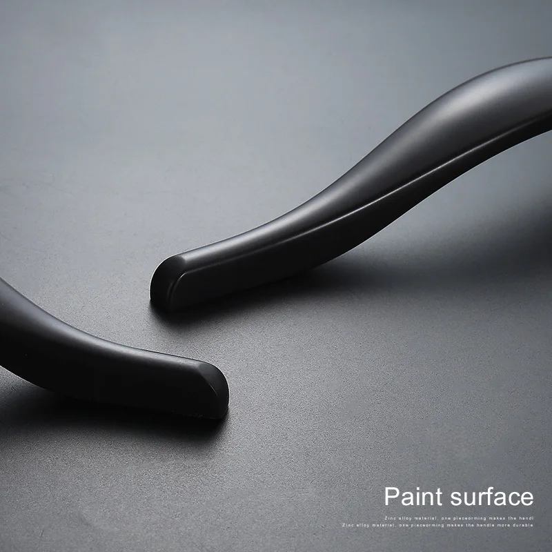 2 шт. черные мебельные ручки современный шкаф тянет ручку ящика кухонный и