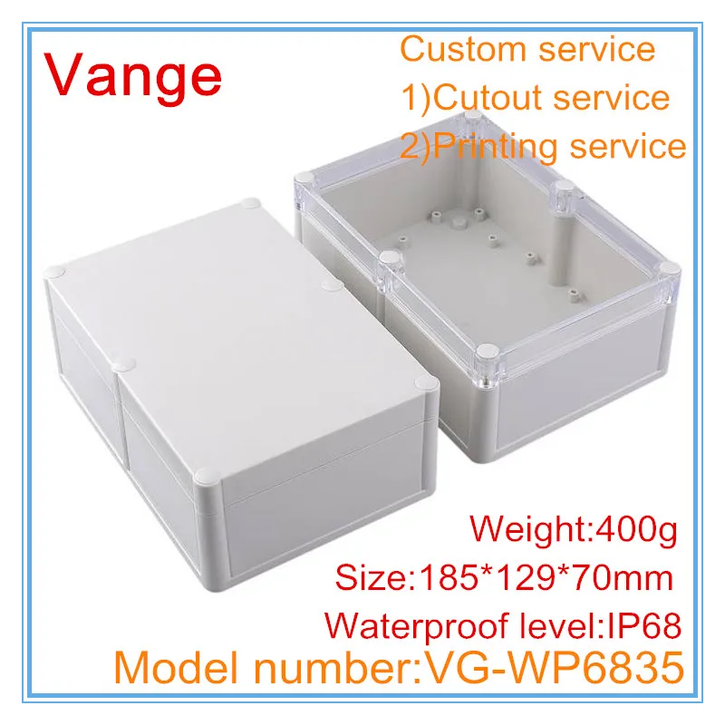 1 шт./лот ящик для электронного проекта 185*129*70 мм IP68 водонепроницаемый инструмент