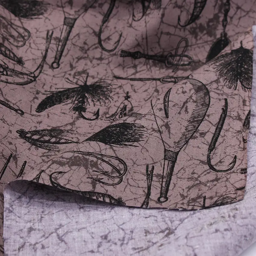 Рыболовная приманка рыболовный крючок ткань с принтом для морской рыбалки