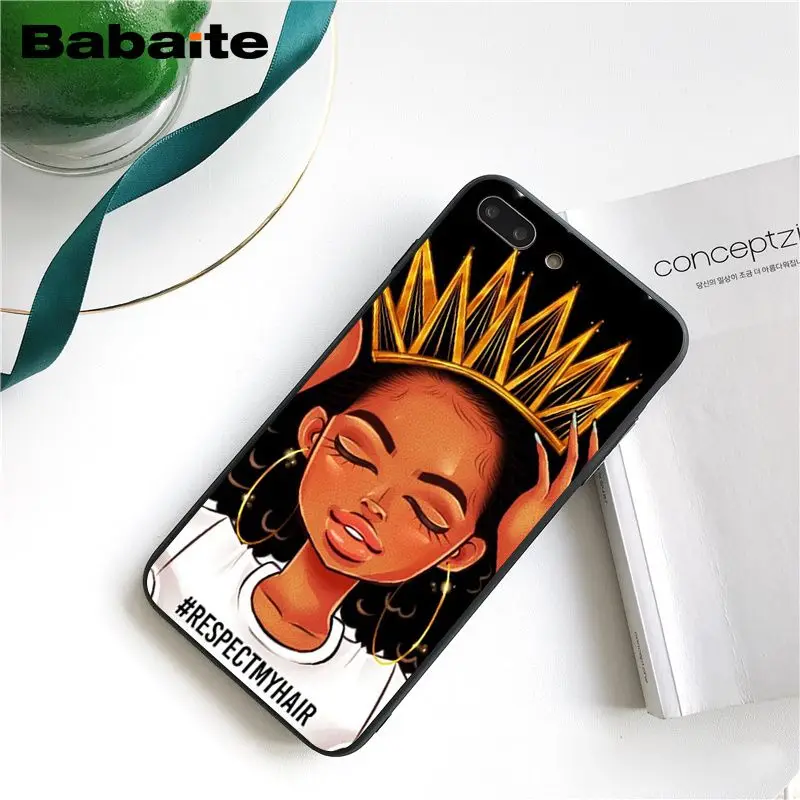 Чехол для телефона Queen афро меланин Poppin Girl iphone 11 12 Pro Max X XS MAX 6 6S 7 7plus 8 8Plus 5S XR 12mini |