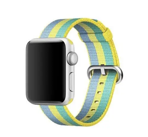 Флэш-память спортивные петли для наручных часов Apple Watch, версии 40/44 мм 42/38 мм 5/4/3/2/1 нейлоновый ремешок для наручных часов браслет ремешок на застежке-липучке застежка - Цвет ремешка: 12