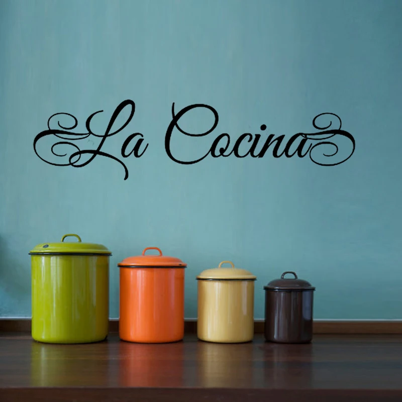 Креативная виниловая испанская ресторанная кухня текстовая художественная