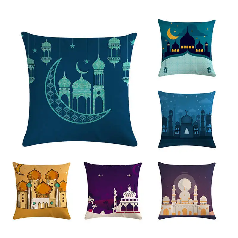 Hot Sale Magic Sword Fairy Tale Castle Gorgeous Pattern Stars Decorative Cushion Cover Pillow Case Home Decor