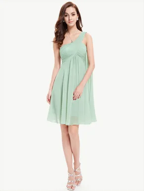 [Распродажа] коктейльные платья Ever Pretty HE03537 шифоновые короткие коктейльные платья с оборками на одно плечо