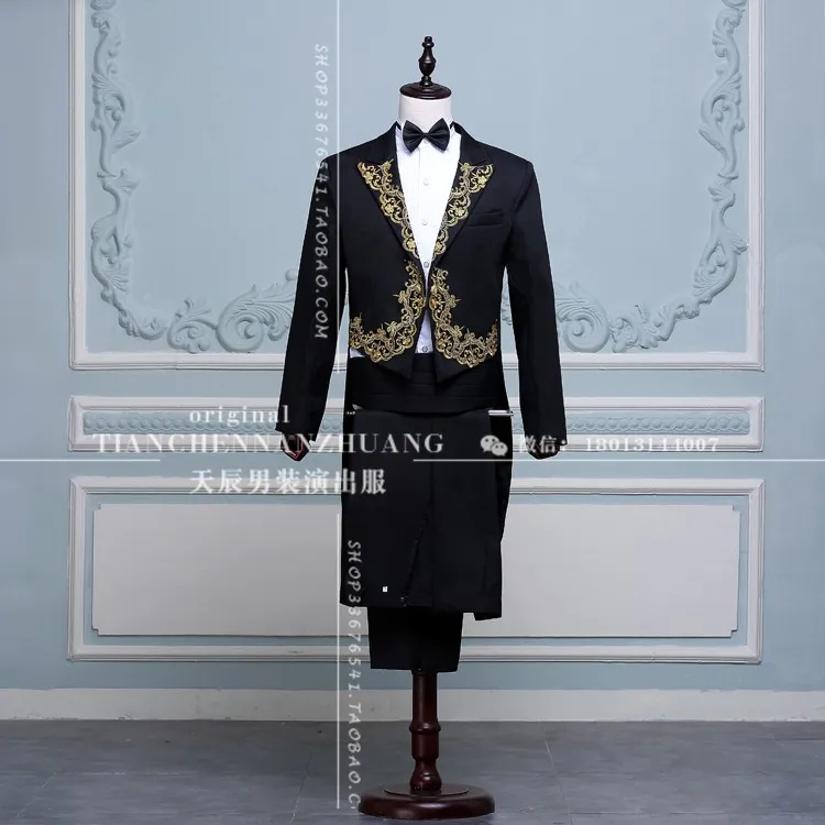 Новый мужской смокинг костюм певца руководство хора сценический сервис | Мужская