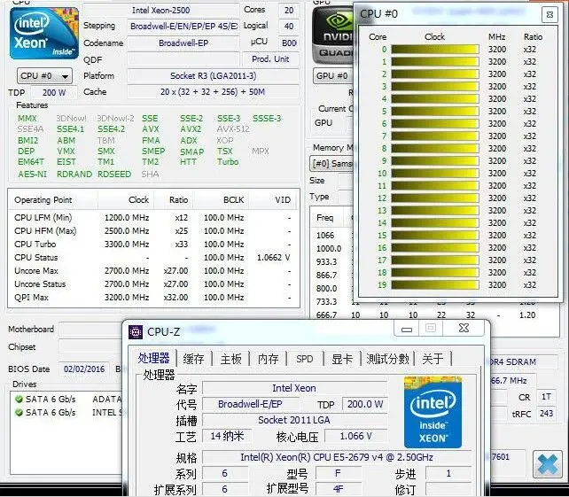 Оригинальный процессор Intel Xeon 2 50 20 ядер 2679 ГГц Мб 14 нм E5 V4 2679V4 с бесплатной