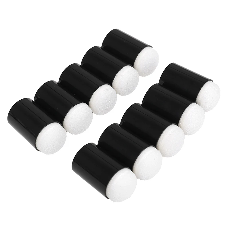 10/20/30/40/50pc Sponge Finger Daubers Foam With Box Painting Craft Set Fingerpaint Drawing Chalk Ink |