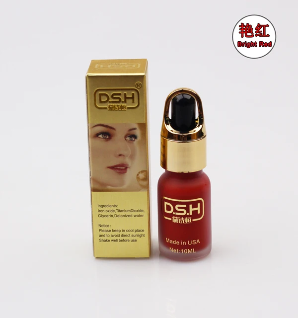 5 шт. импортировали татуировки чернила яркий красной микровыключателем