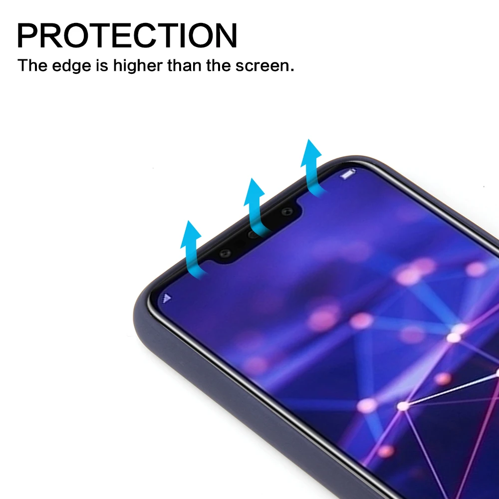 Chyi чехол для huawei mate 20 lite Официальный жидкий силиконовый раскладной Мягкий ТПУ без
