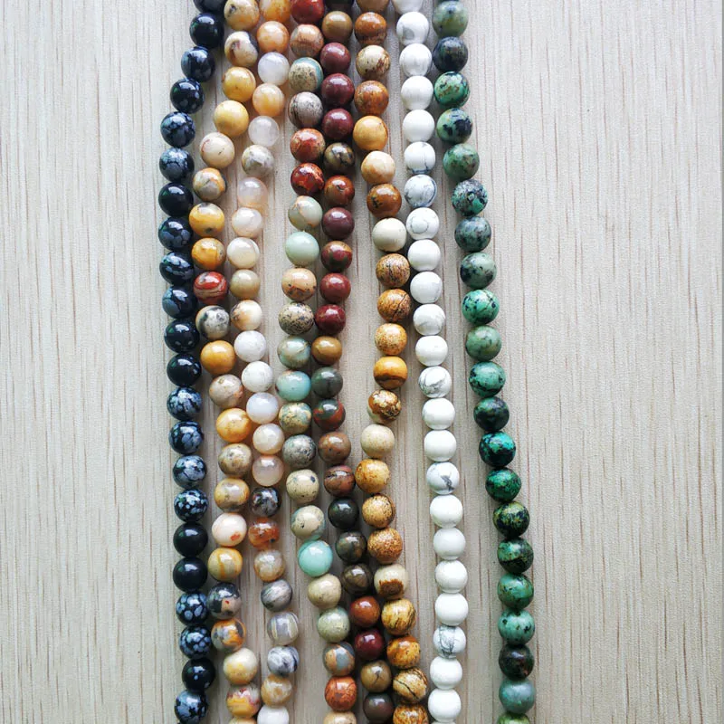 

Assorted natural stone round loose beads 8mm for Handcrafted Necklaces Bracelets jewelry making Wholesale 92pcs/lot free