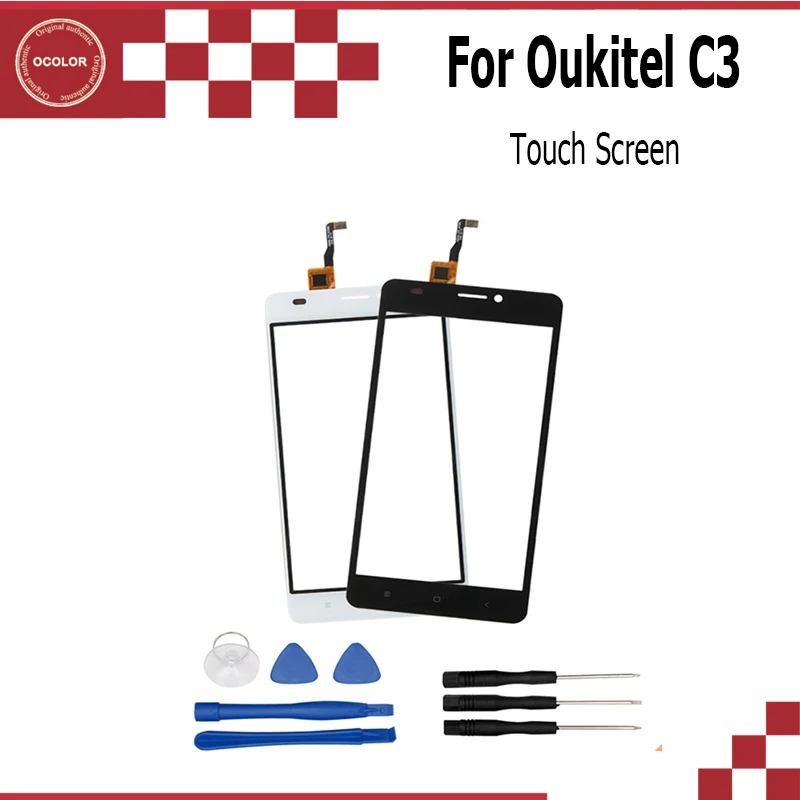 Ocolor для Oukitel C3 Сенсорная панель Экран дигитайзер стекла телефон + Инструменты|screen